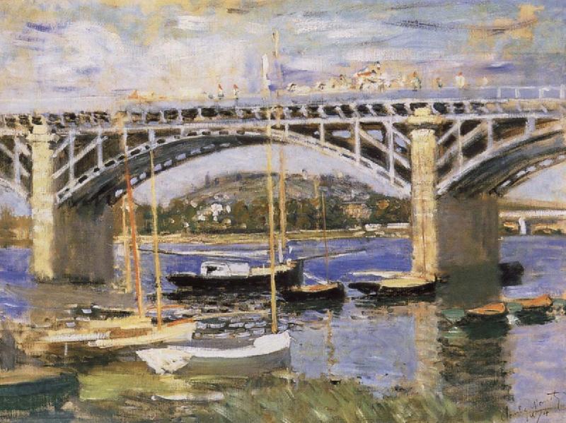 Claude Monet The Bridge at Argenteuil Spain oil painting art
